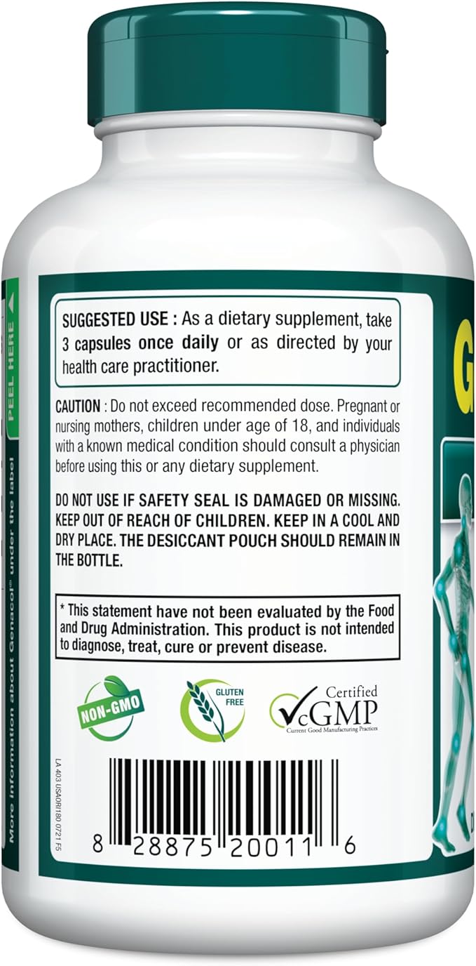 Genacol Original – Collagen Supplement with Ultra-Hydrolyzed Peptides for Joint Health Support, Value Duo-Pack, 360 Capsules (120-Day Supply)