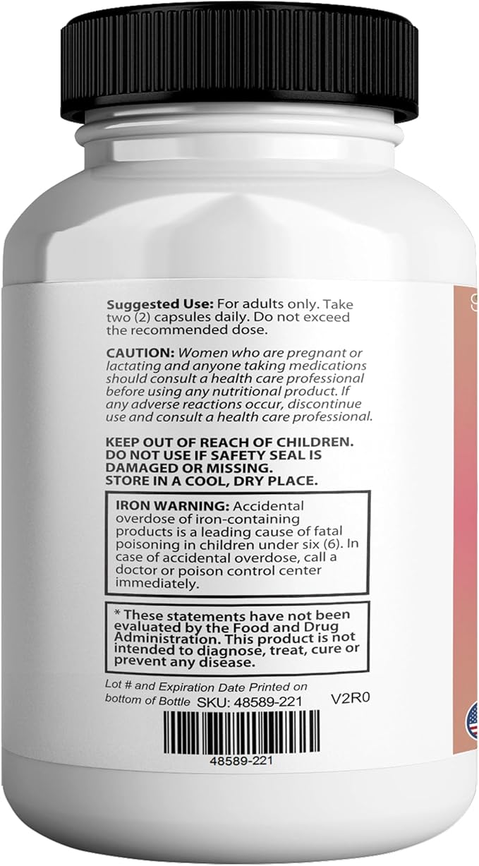 ReFirmanceMax Hair Growth Supplement, 60 Capsules, with Biotin 5000mcg, Vitamins B12, Calcium, Saw Palmetto, 30 Day Supply (3)