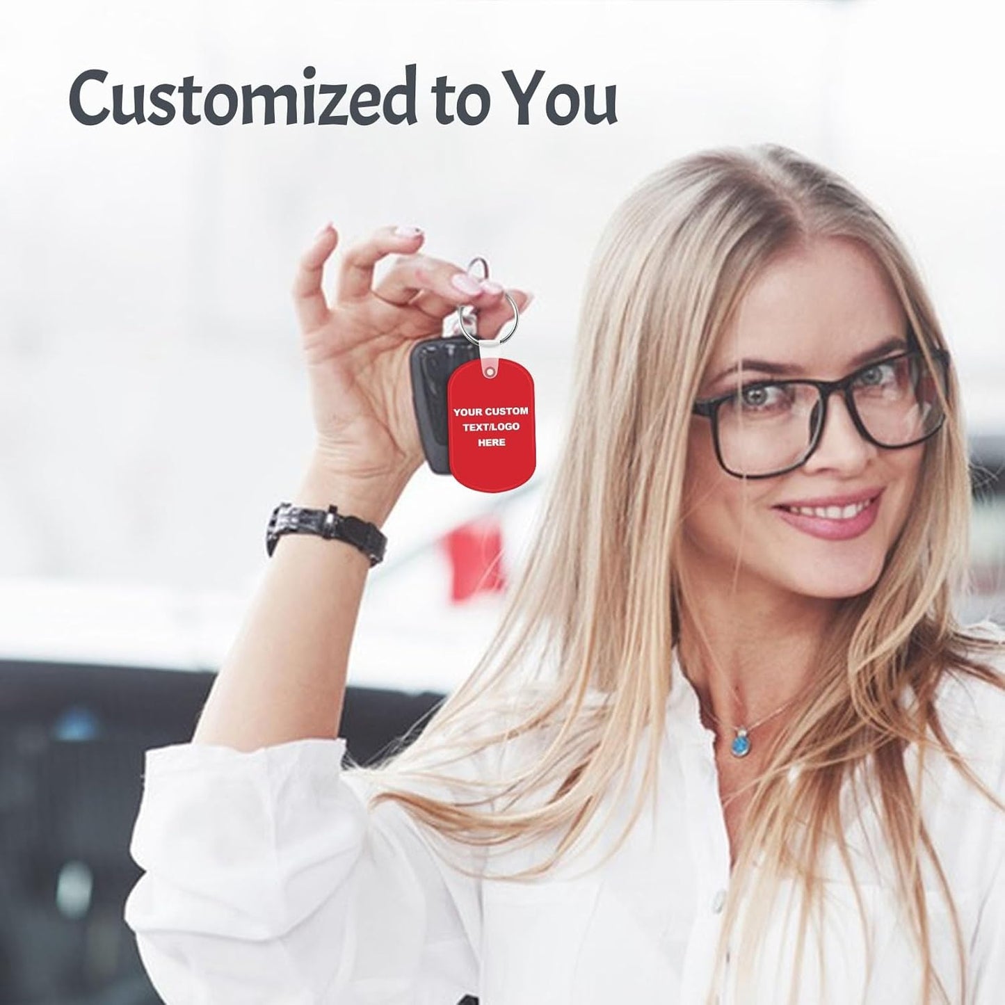 Custom Oval Soft Keychains 400 Pack, Personalized Logo, Text Bulk - Perfect for Tradeshows, Party Favors, Campaign Gifts - Customizable Key Tags