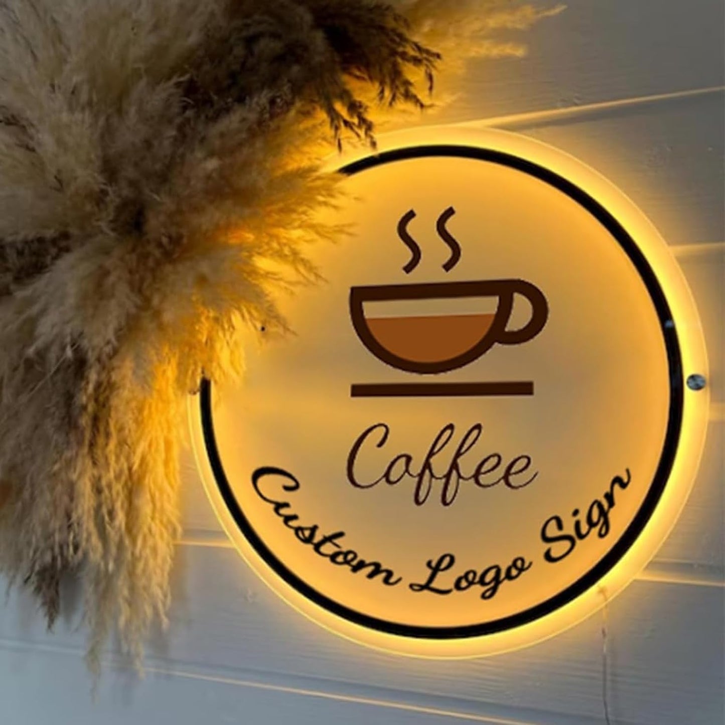 Custom Neon Business Sign,Personalized Backlit LED Signs, Acrylic custom light up sign for business logo, UV/Metal Bar Salon Beauty Studio Custom LED Neon Wall Decor Sign (Custom Business Neon Sign)