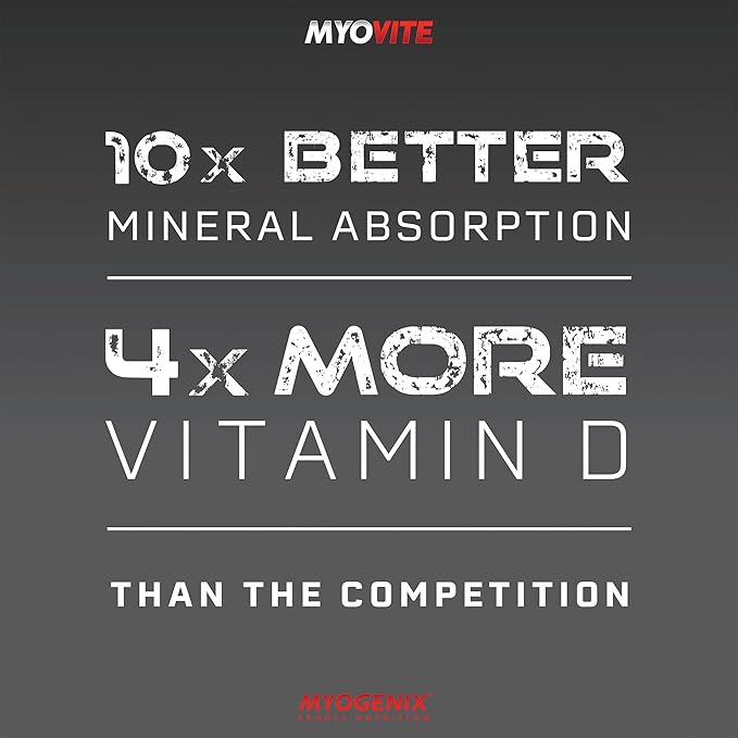 Myogenix Myovite Multivitamin – Daily Supplement – Designed for Athletes – Supports Joint, Heart, and Digestive Health – High Performance Vitamins for Men and Women – 44 Convenient Packets