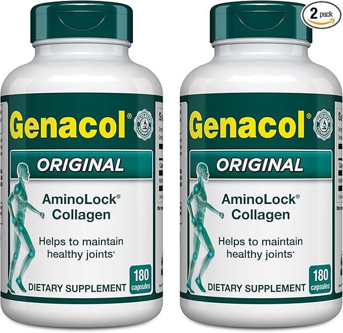 Genacol Original – Collagen Supplement with Ultra-Hydrolyzed Peptides for Joint Health Support, Value Duo-Pack, 360 Capsules (120-Day Supply)