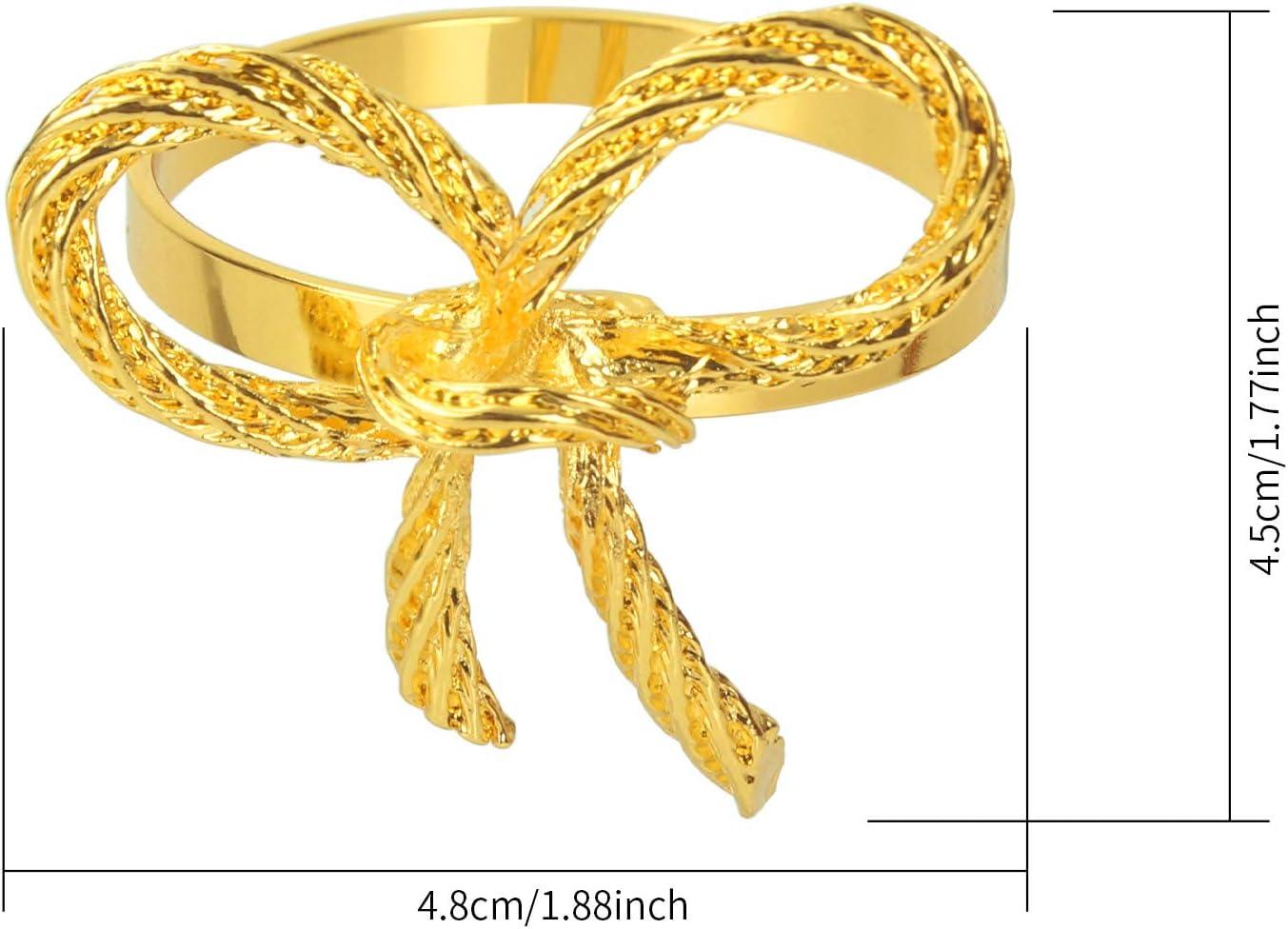 Pack of 18 Napkin Rings Alloy Hollow Out Flower Napkin Holder Dinning Table Napkin Ring for Dinner Parties Wedding Banquet Table Setting Family Gatherings Table Decor（Gold，18）