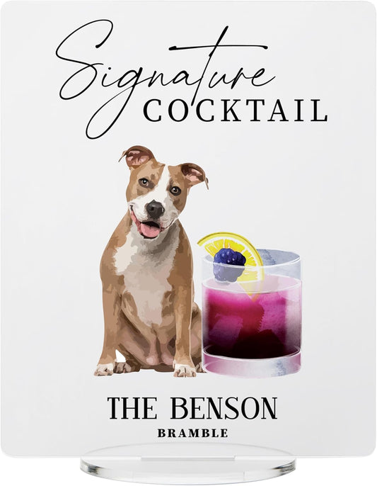 Pet Signature Drink Wedding Signs
