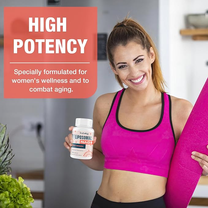 2000MG NAD+ Supplement for Women, with Ashwagandha, Maca, Black Cohosh & Ginkgo Biloba, NMN Alternative, Max Absorption - Liposomal NAD+, Menopause, Focus, Energy, Aging Combat, 270 Capsules