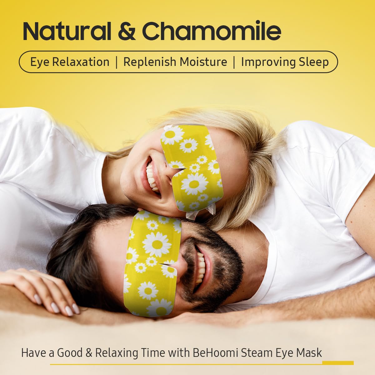 30Packs Steam Eye Mask, Heated Eye Mask Warm Compress for Eyes, Self Heating Warm Eye Masks Disposable Steam Mask for Home Sleep, Spa, Travel Essentials & Relaxation Gifts (Chamomile)