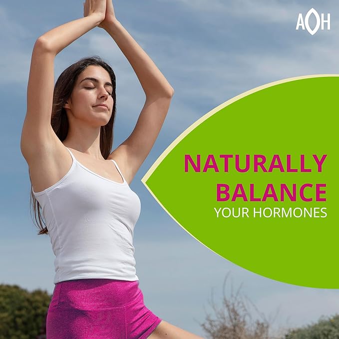 Hormone Balance for Women – Menopause & PMS Support Supplement – Adaptogens for Female Balance & Wellness – 180 Vegan Capsules