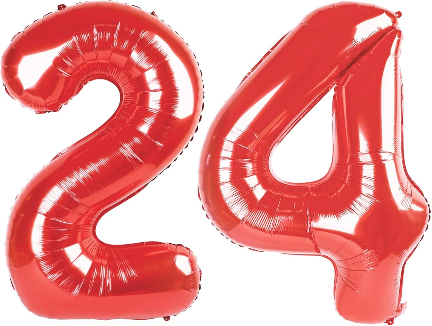 Red Number 24 42 Balloon 40 Inch Birthday Decorations, Number 24 Balloon Birthday Party Decorations, Anniversary Decorations Graduations Party Supplies