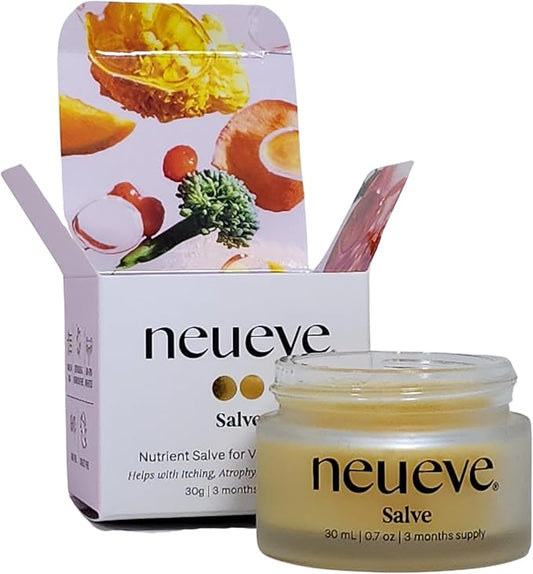 NeuEve Salve for Women Under 70 – Hormone-Free External Moisturizer for Intimate Dryness, 20g Jar (New Packaging)