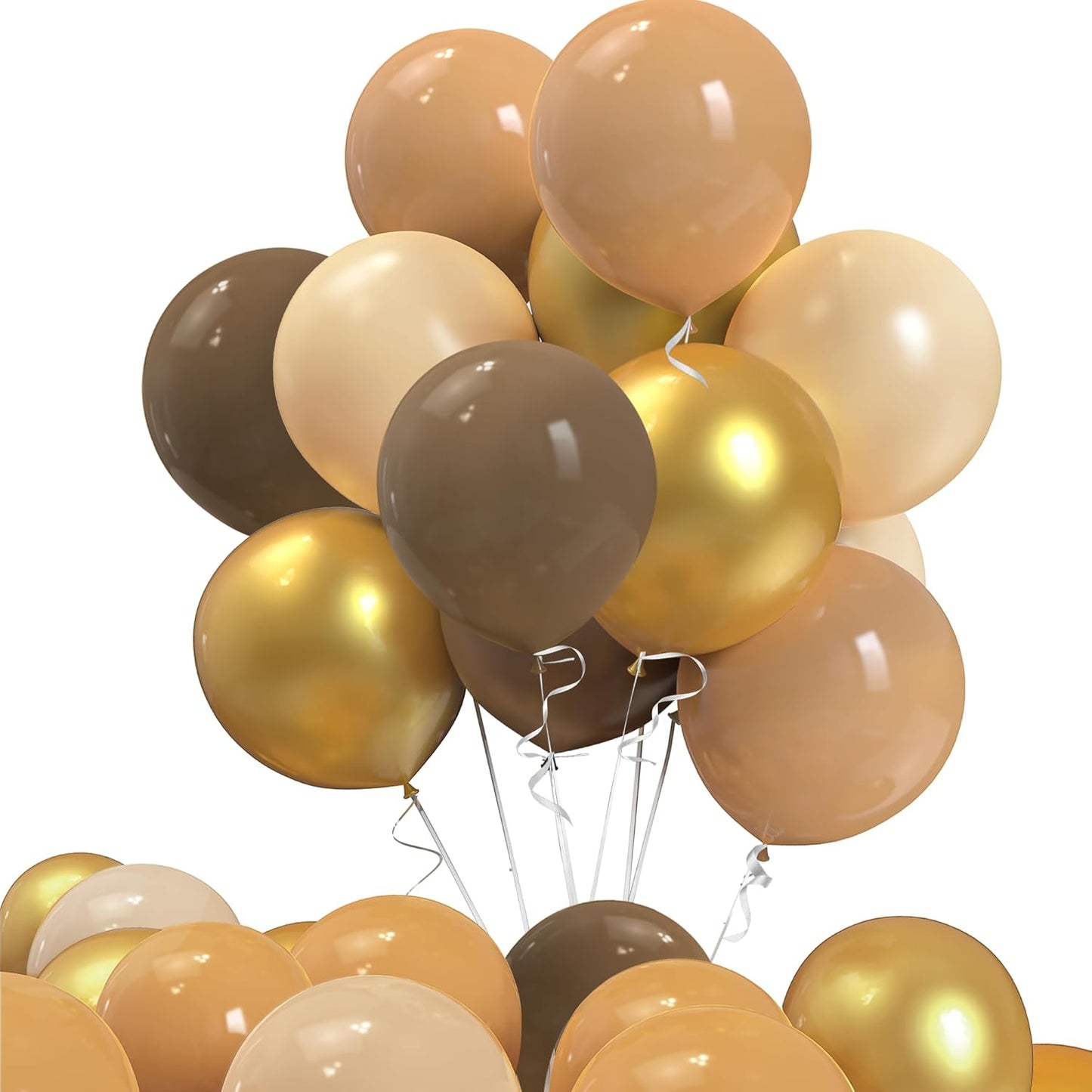 Gold Balloons, 30 Pcs Gold Party Latex Balloons for Balloon Garland or Balloon Arch as Party Decorations, Celebrating Birthday Graduation Wedding Festival Party Decoration