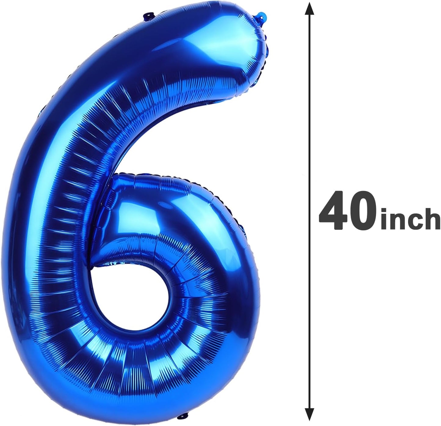 Navy Blue Jumbo Number 16 Balloon 40 Inch, Boy Girl 16 Birthday Supplies, Foil Helium 16 Birthday Giant Balloon, Mylar Blue Number Balloons Anniversary Decorations
