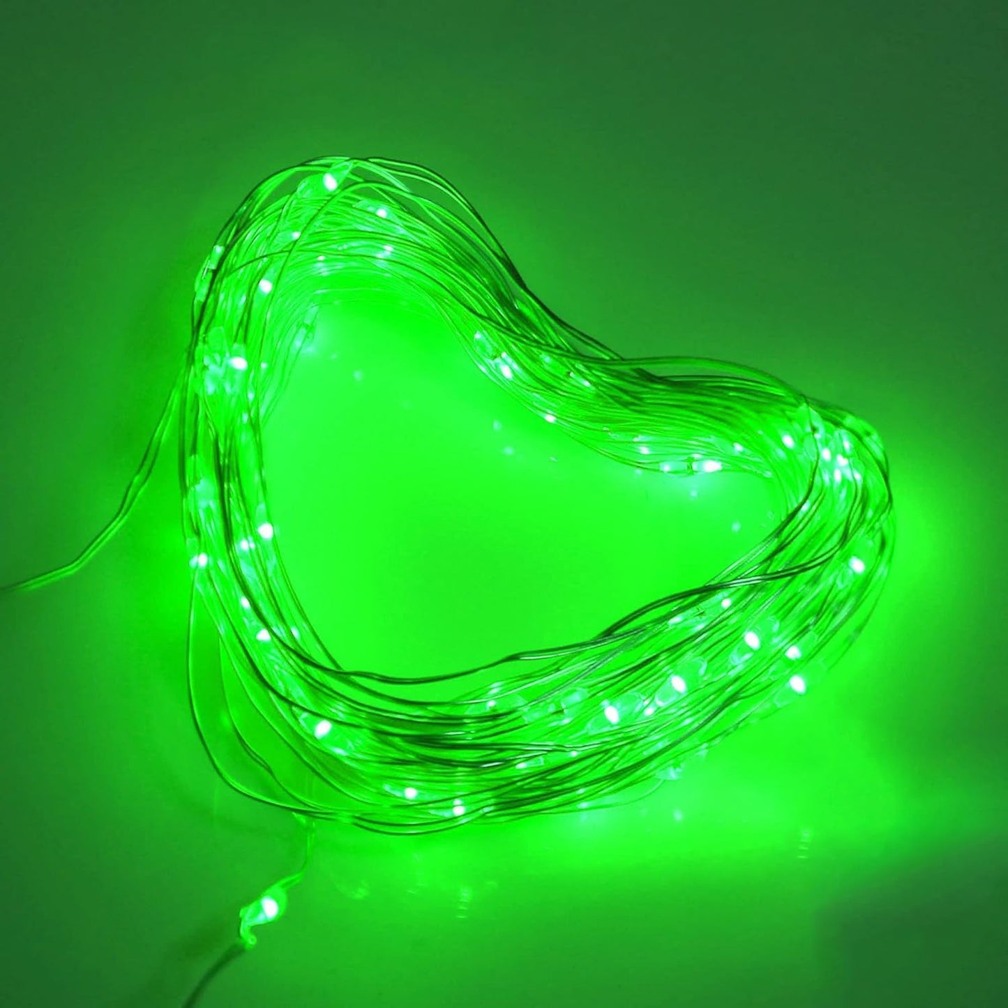 24 Pack LED Fairy Lights Battery Operated 7Ft 20Led Mini String Lights Waterproof Christmas for Mason Jars Bedroom DIY Party Wedding Christmas Decor Green