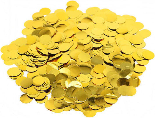 Gold Foil Confetti,Round Dots Glitter Table Confetti,Sparkling for Party Decorations(1.76 OZ)