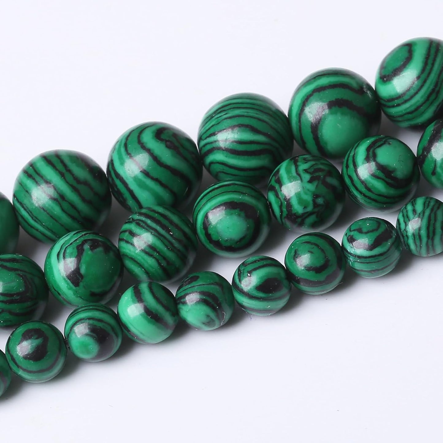 Turquoise Stone Beads Gemstone Round Crystal Energy Jade Beads Stone Beads for Jewelry Making DIY Bracelet Necklace Jewelry Making 1 Strand 15.5inch 4MM