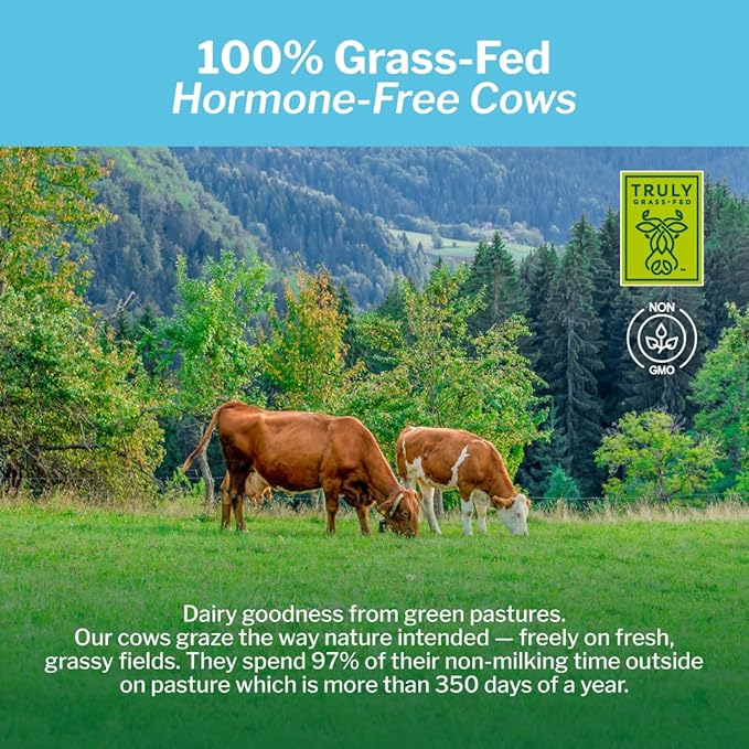 Opportuniteas Grass Fed Whey Isolate Protein Powder - Unflavored 28g Protein Powder Without Artificial Sweeteners, Hormone-Free Cows, Non GMO - 1lb