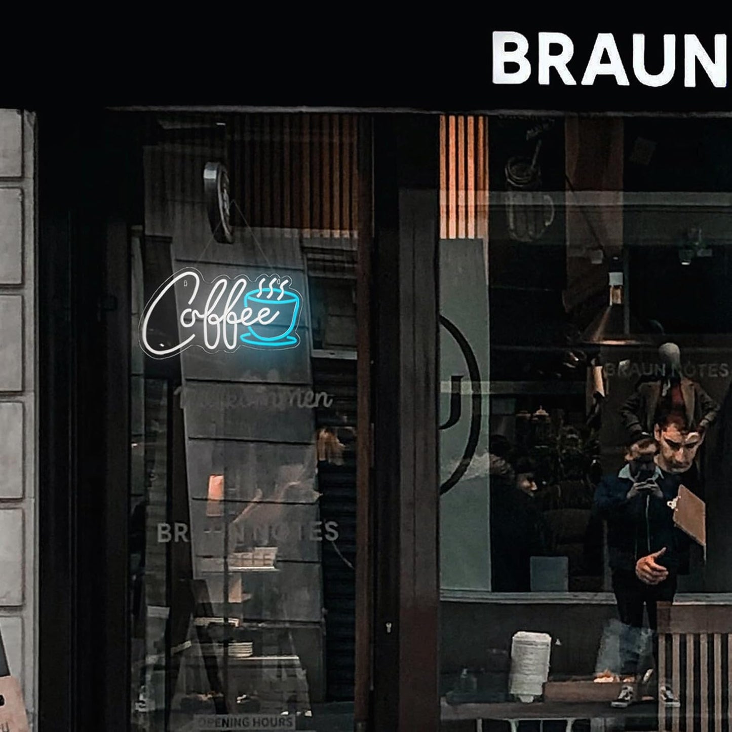 Coffee Neon Sign Led Wall Art Decor Coffee Bar Sign Light Up for Cafe Station Home Room USB Powered 16.5"x8.6"