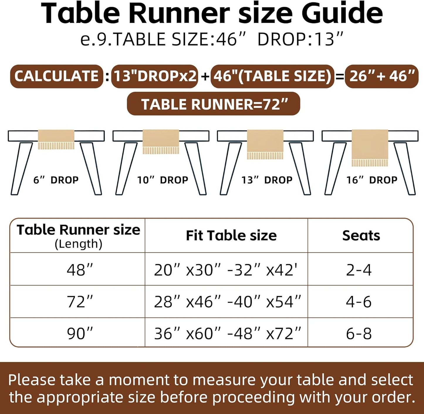 Boho Table Runner Cream Beige Brown for Home Decor 12x90 Inches Farmhouse Macrame Burlap Jute Rustic Dining Kitchen Centerpiece Bohemian Decor French Country Bridal Shower Decorations