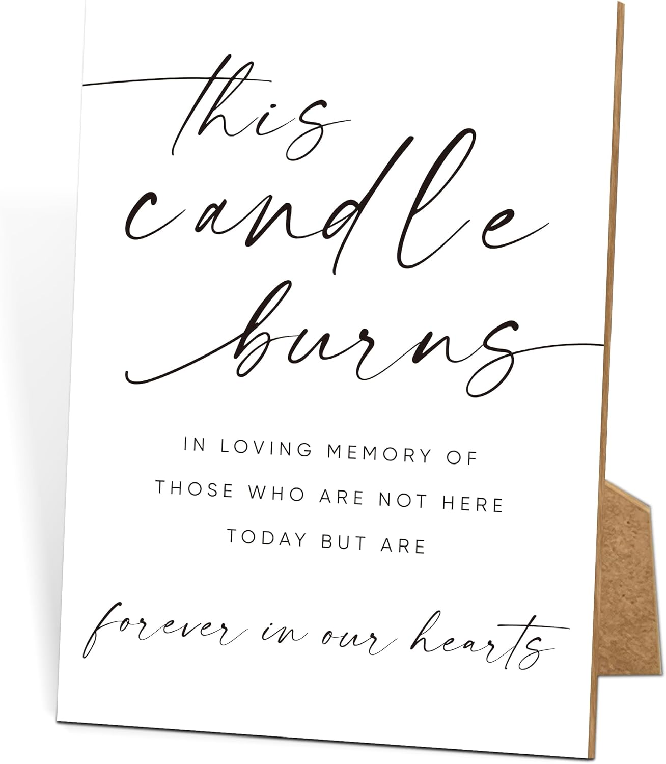 Funeral Sign, 8x11 White Minimalist Style Loss of Loved One Memorial Sign, In Loving Memory Sign, Funeral Decorations, Wedding Table Decor, Memorial Gifts For Loss of Loved One, Bereavement Gifts -9