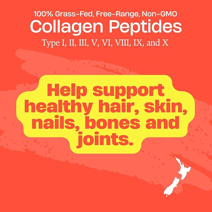 FREZZOR Collagen Peptides Powder, Fine Lines & Wrinkles, Hair & Nails, Supports Youthful Flexibility & Mobility, 100% New Zealand Hydrolyzed Beef Bone Collagen, Unflavored 675g 3 Jars