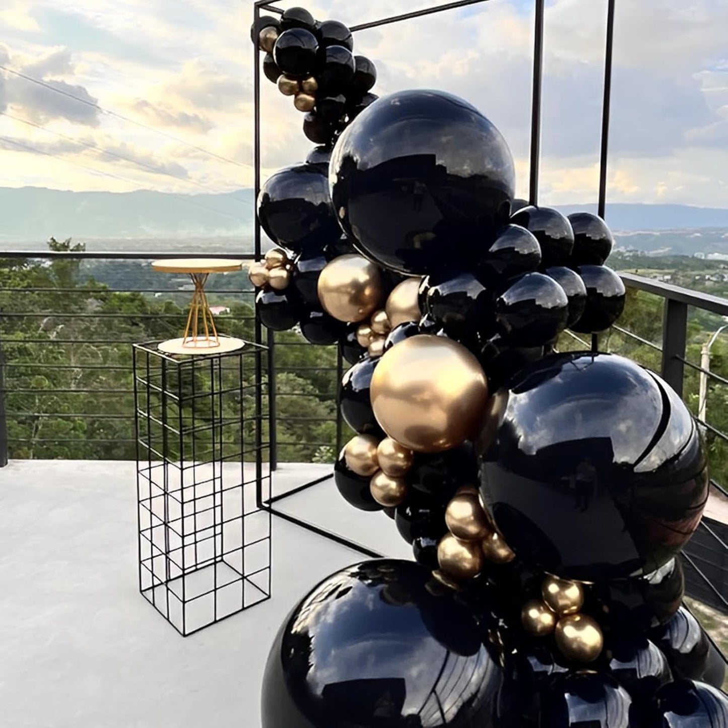 90pack Black Balloons Different Size 18/12/10/5 Inch Black Balloon Garland Arch Kit for Graduation, Wedding, Birthday, New Year, Baby Shower, Anniversary, Holiday Party Decorations