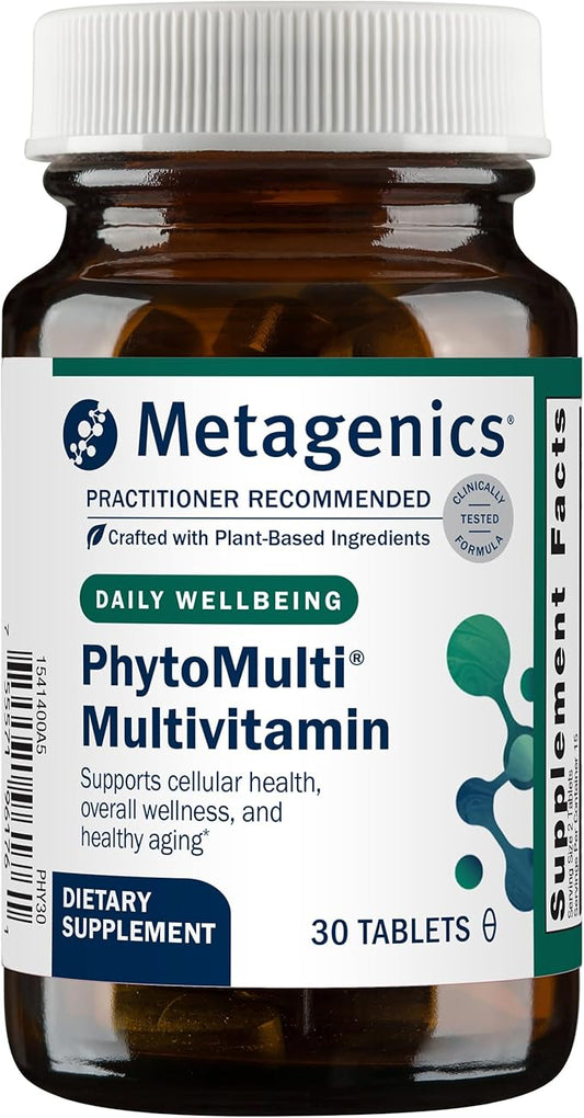 Metagenics PhytoMulti Multivitamin Tablets - for Healthy Aging, Cellular Health & Overall Wellness - for Men & Women - 20+ Essential Vitamins & Minerals - with Vitamin B6, Lutein, Zinc - 30 Tablets