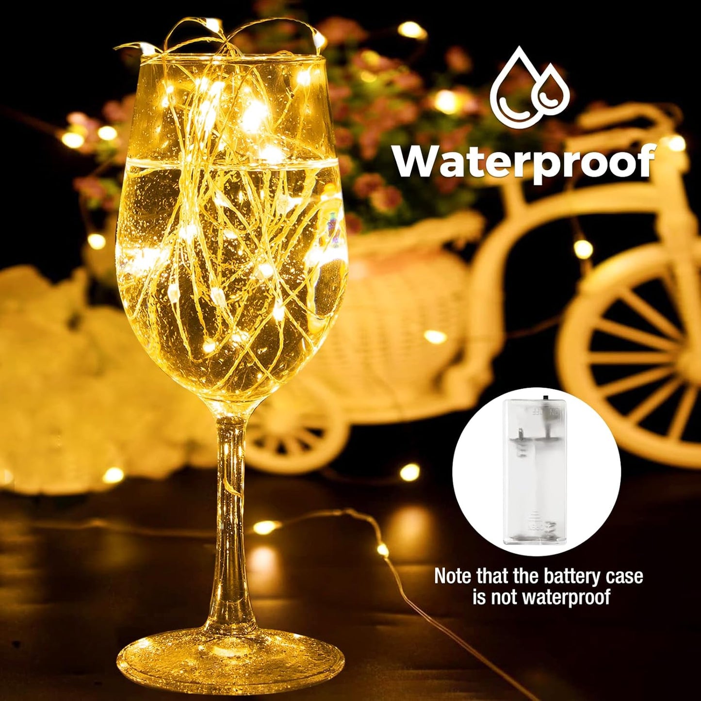 btfarm 6 Pack Fairy Lights Battery Operated with Timer, 30LED 9.8FT Twinkle Lights Waterproof, Copper Wire Christmas String Lights Battery Powered for Indoor Outdoor Wedding Party Holiday Decorations