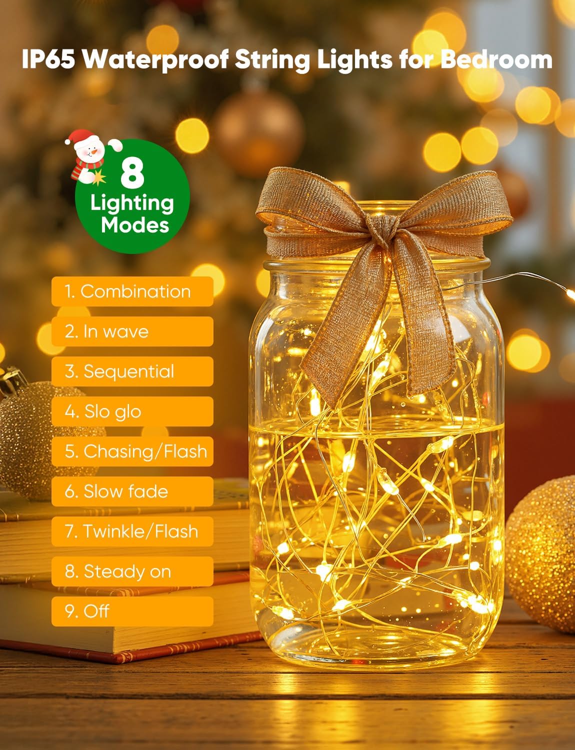 Minetom 20 Pack Fairy Lights Battery Operated String Lights, 8 Modes & Timer, 7ft 20LED 6 Colors Waterproof Silver Wire Twinkle Lights, Firefly Starry Moon Lights for Mason Jars DIY Christmas Wedding