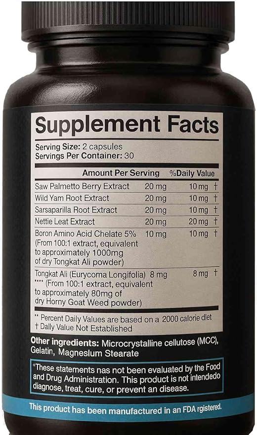 Titan Boost Strong – Titan Boost Testosterone Aid – Natural Energy and Strength Support for Men – 60ct