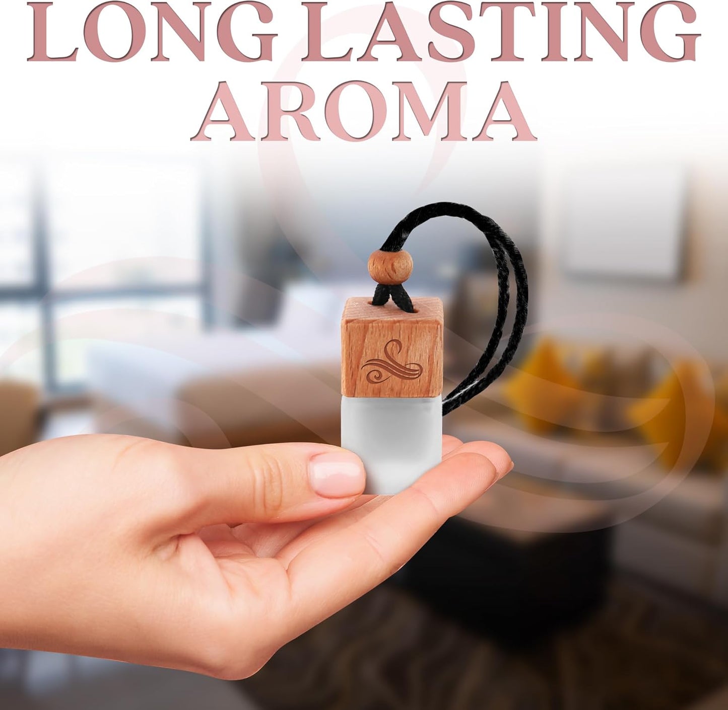 Belle La Vie Car Air Fresheners Gift Set | Luxury Perfume-Inspired Car Air Freshener for Women | Strong and Sophisticated Car Scents for Women | Refillable Essential Oil Infused Car Cologne by Perfa