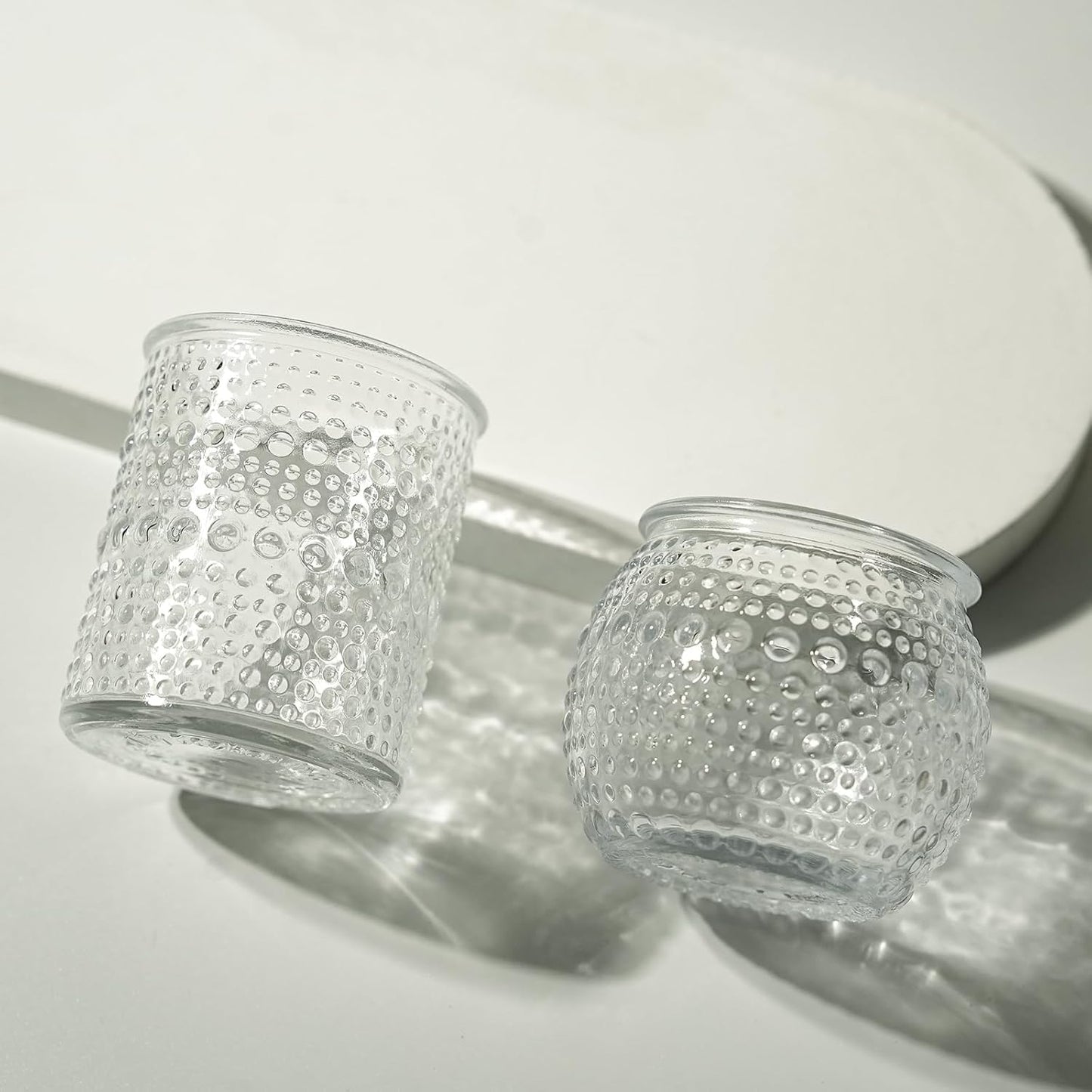 36pcs Votive Candle Holders, Clear Tea Light Candle Holder Glass for Diwali, 2x2.5inchs Candle Holders for Wedding, Table Centerpiece, Birthday and Holiday Decorations