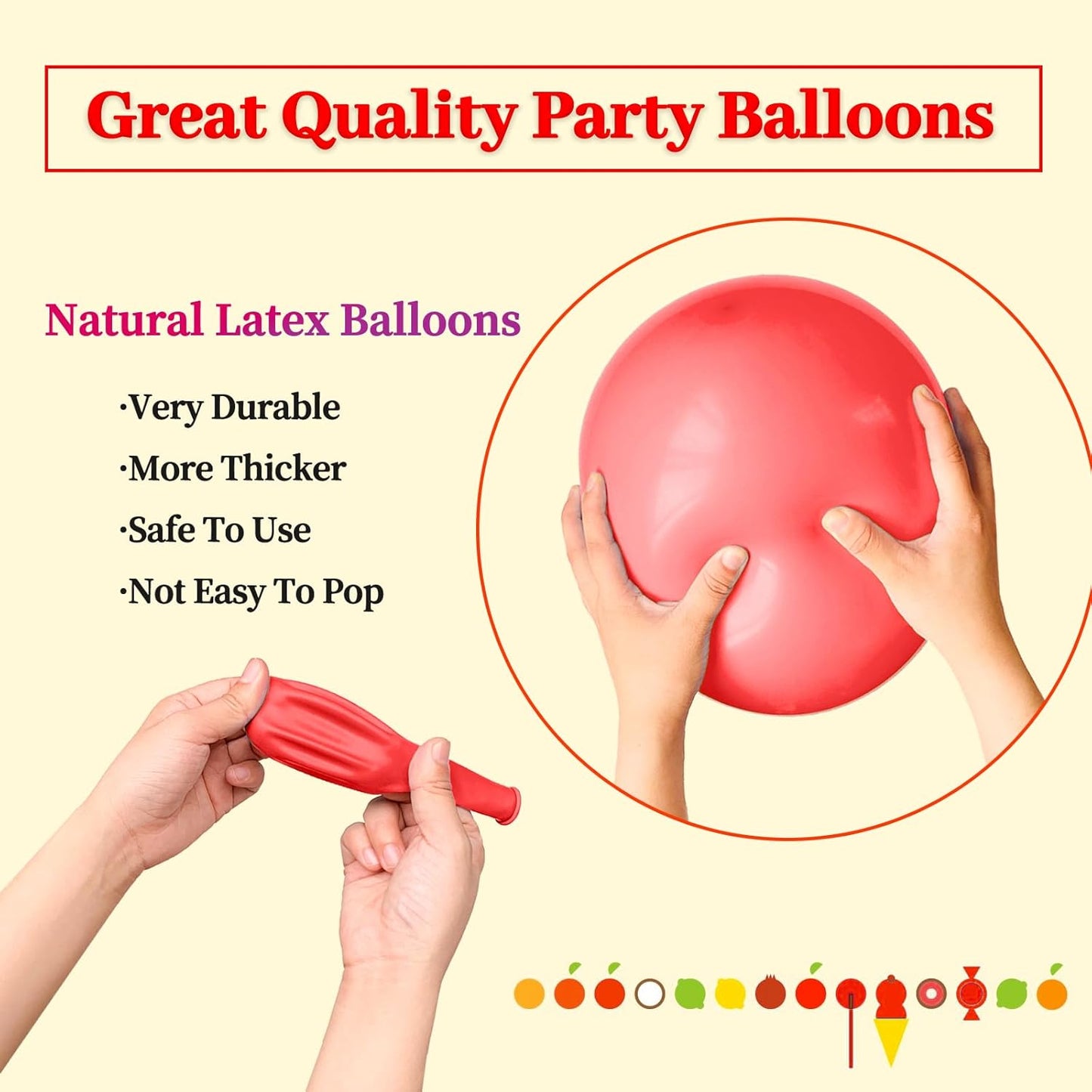 110pcs Coral Red Balloon 12 Inch, Coral Red Latex Balloons for Birthday Party Baby Shower Wedding(with 2 Ribbons).