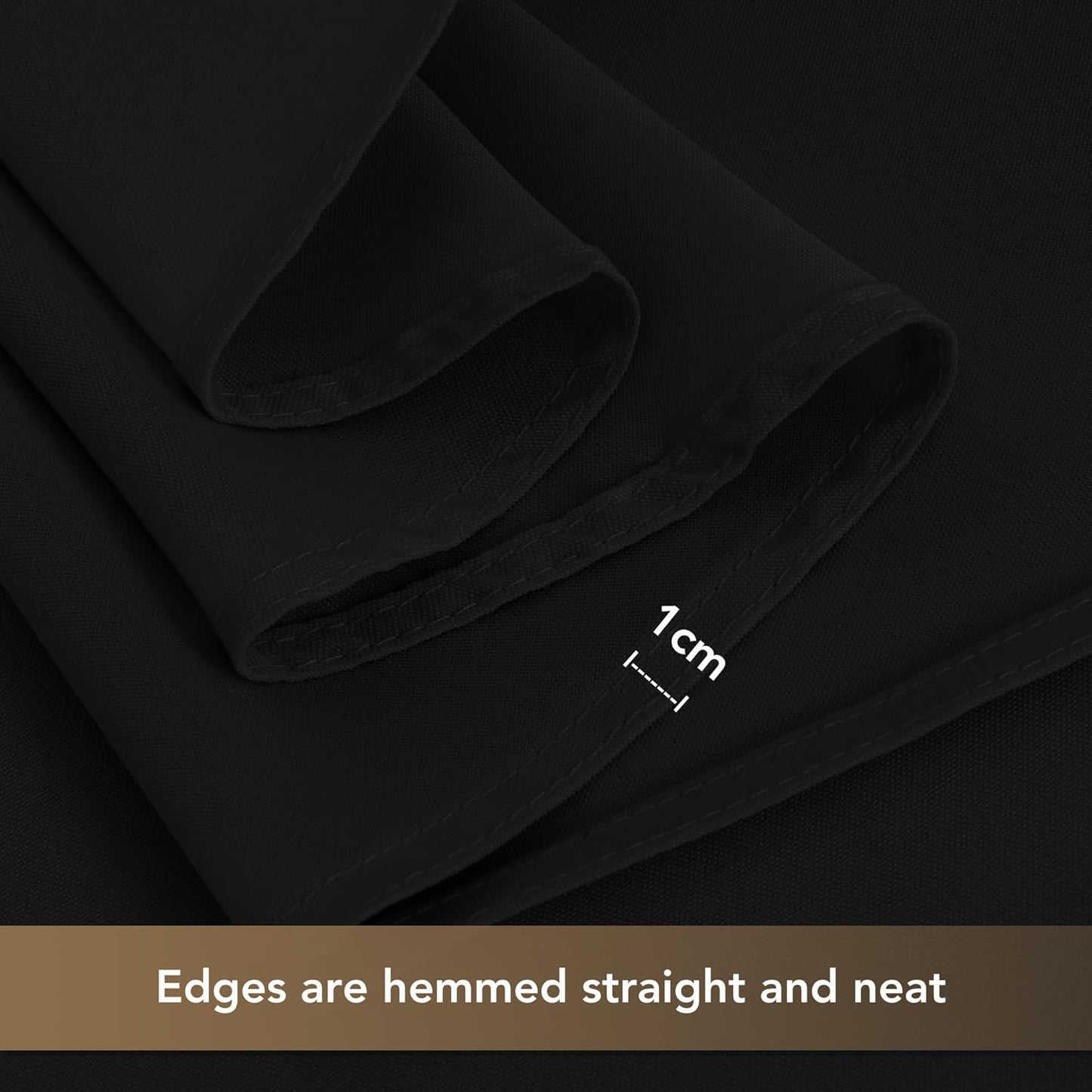 sancua Black Square Tablecloths 85x85 Inch, 2 Pack - Fabric Table Cloth for Square or Round Tables, Washable Polyester Table Cover for Outdoor Party, Birthday, Buffet, Resturant