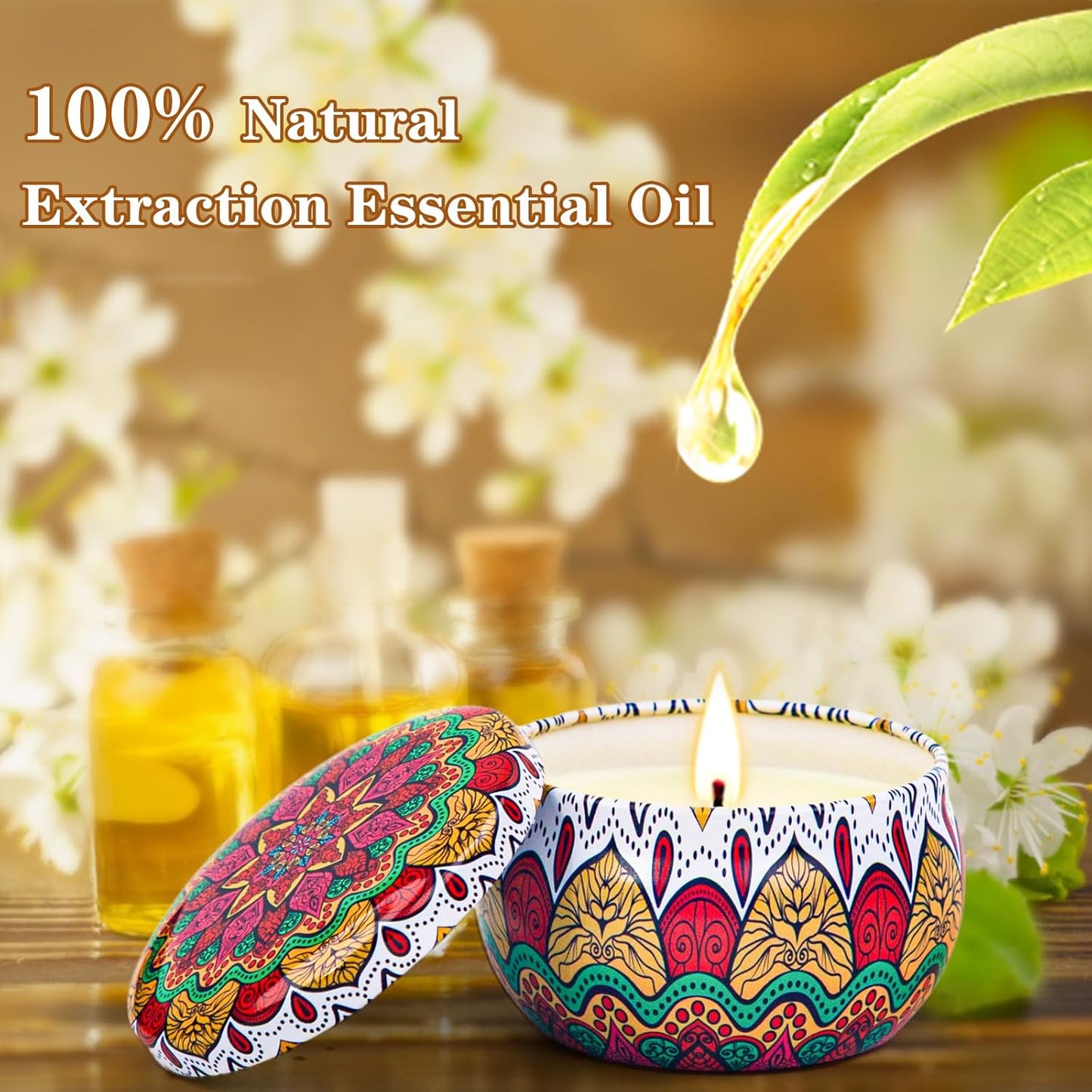 Scented Candles Gift Set, 18 Pack Aromatherapy Candle Gifts for Women, 45oz 450H Long Burning Soy Wax Jar Candles Set for Home Scented, Retro Court Style - Exclusive for Nobles