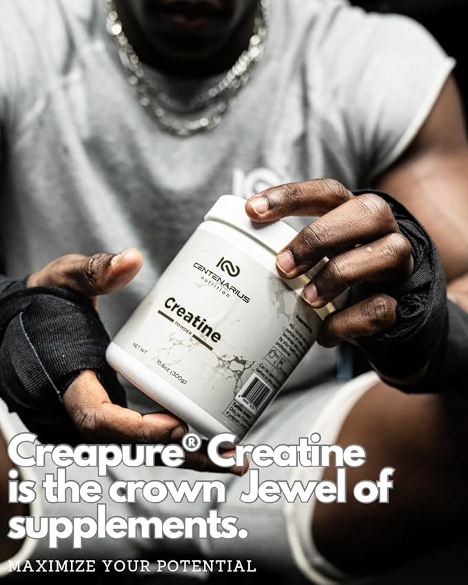 Centenarius Nutrition Creapure® Creatine Monohydrate Powder Supplement - Creatine for Women and Men - Unflavored Micronized Creatine Powder for Strength & Endurance