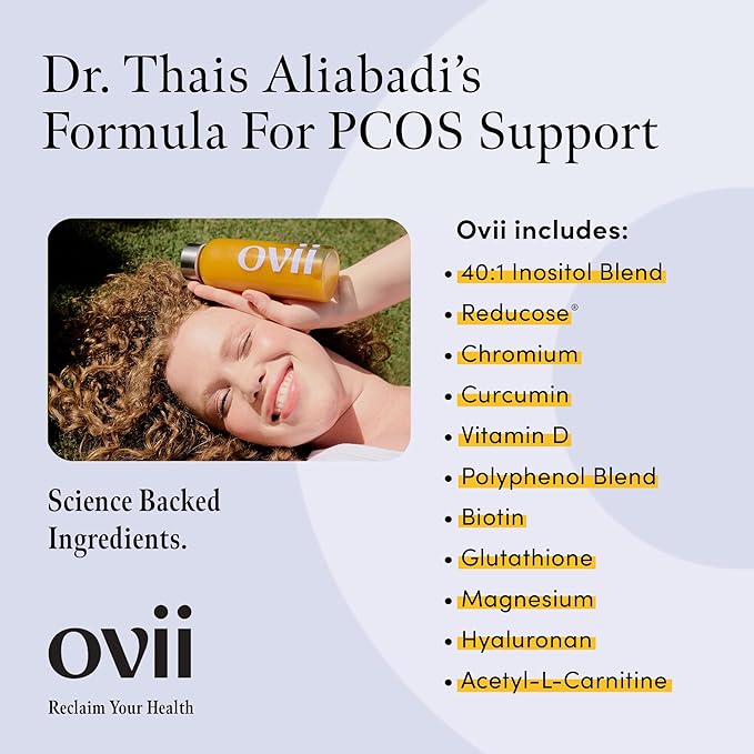 Ovii - Hormone and PCOS Supplement with Antioxidants, Nutrients and Inositol for Women (60 Count, 2 Month)
