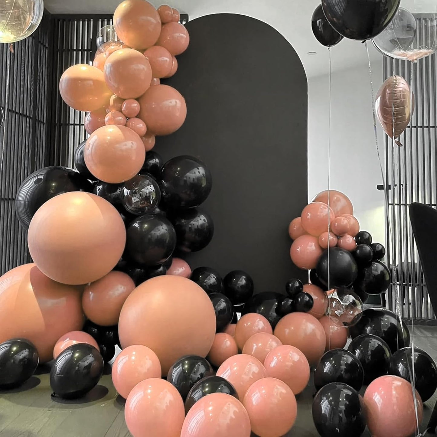 90pack Peach Balloons Different Size 18/12/10/5 Inch Peach Balloon Garland Arch Kit for Graduation, Wedding, Birthday, Princess Theme Party, Baby Shower, Anniversary Party Decorations