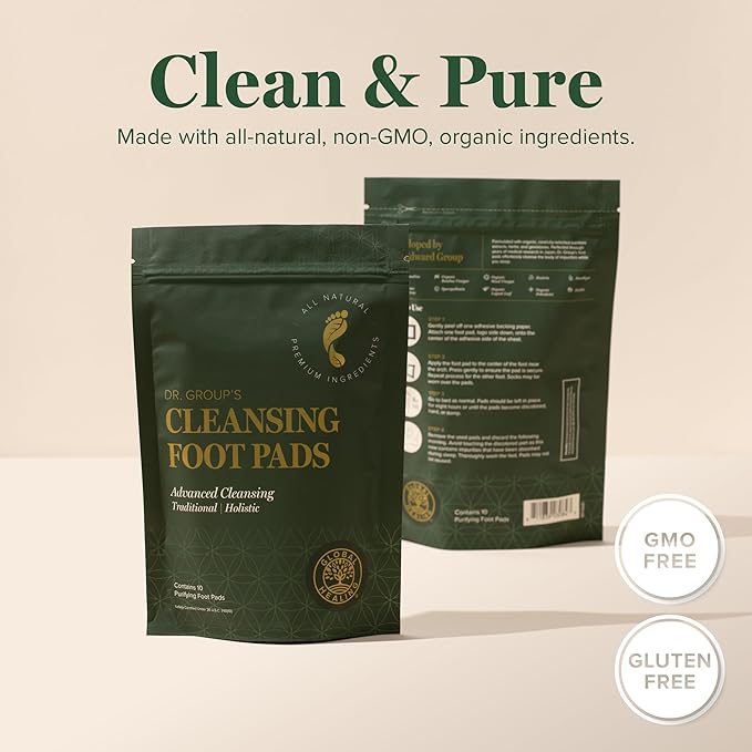 Global Healing Center - Cleaning Foot Pads - Provide Cushioning and Support for Your feet - Dr. Group's Pads