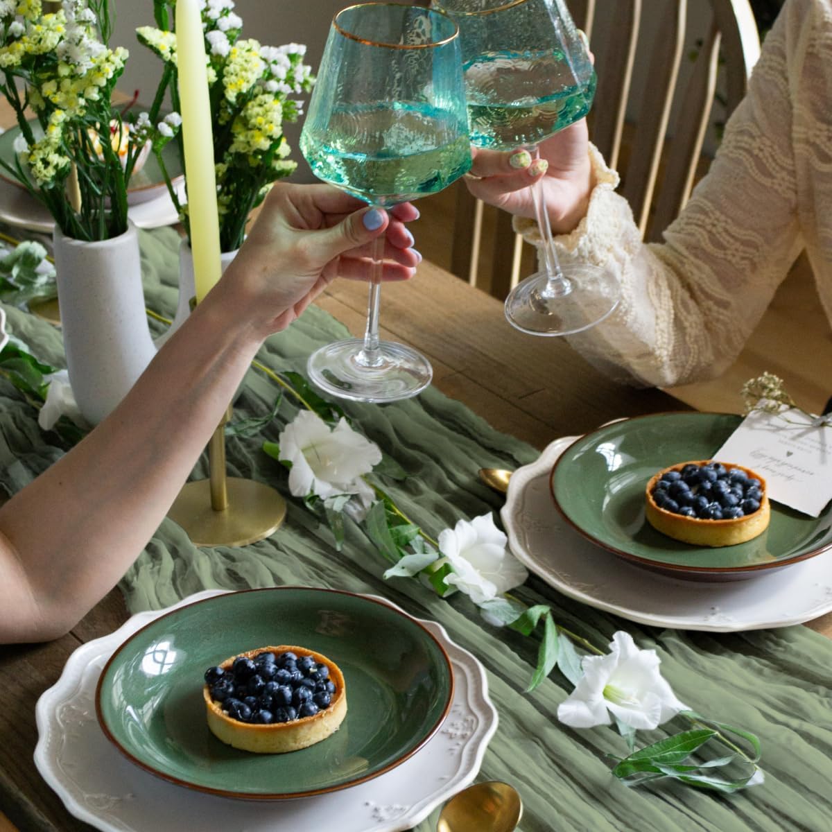 Gauze Table Runner Bulk sage Green Set of 2 Items, 12 ft Cheesecloth Runner for Table Rustic Table Runner 142 in for Boho Wedding Table Linen Cheesecloth Runner sage Green Party Décor