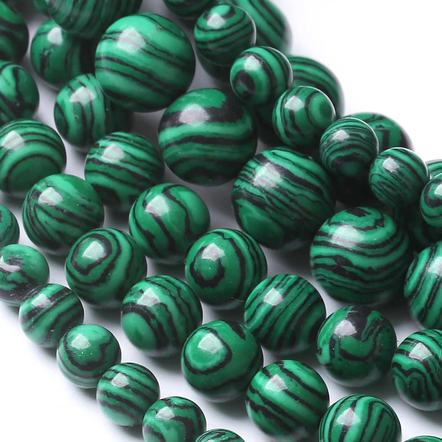 Turquoise Stone Beads Gemstone Round Crystal Energy Jade Beads Stone Beads for Jewelry Making DIY Bracelet Necklace Jewelry Making 1 Strand 15.5inch 4MM