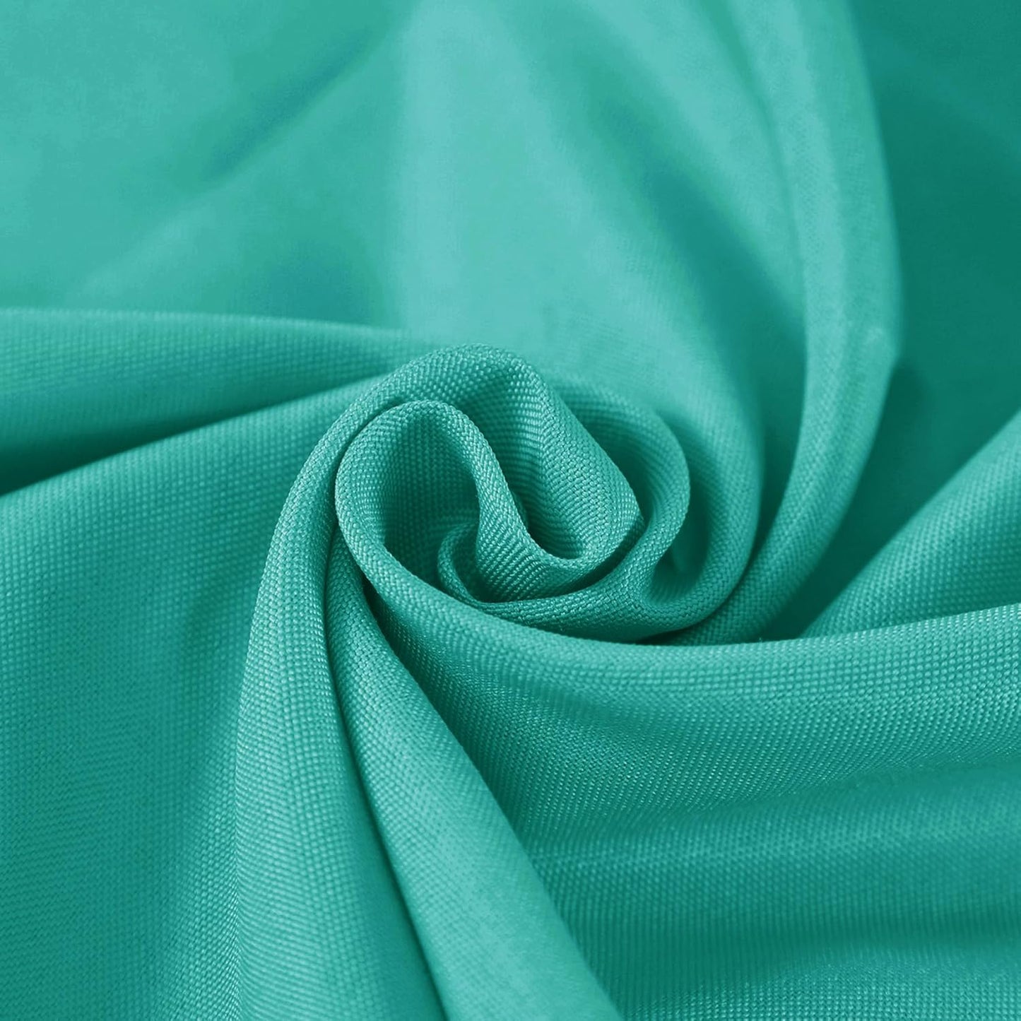 Fokitut 2 Pack Waterproof Round Tablecloth, 132 Inch, Stain Resistant and Wrinkle Polyester Table Cloth, Fabric Table Cover for Kitchen Dining, Wedding, Party, Holiday Dinner-Turquoise