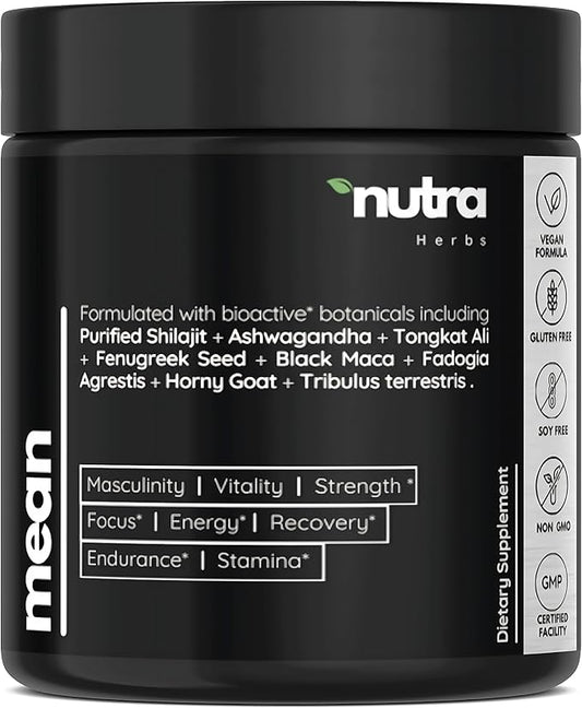 Masculinity Maximizer-Enhanced Testosterone Support - Muscle Growth, Vitality, Drive, Strength, Recovery Support with Ashwagandha, Tongkat Ali, Shilajit, Fadogia, Black Maca, Horny Goat