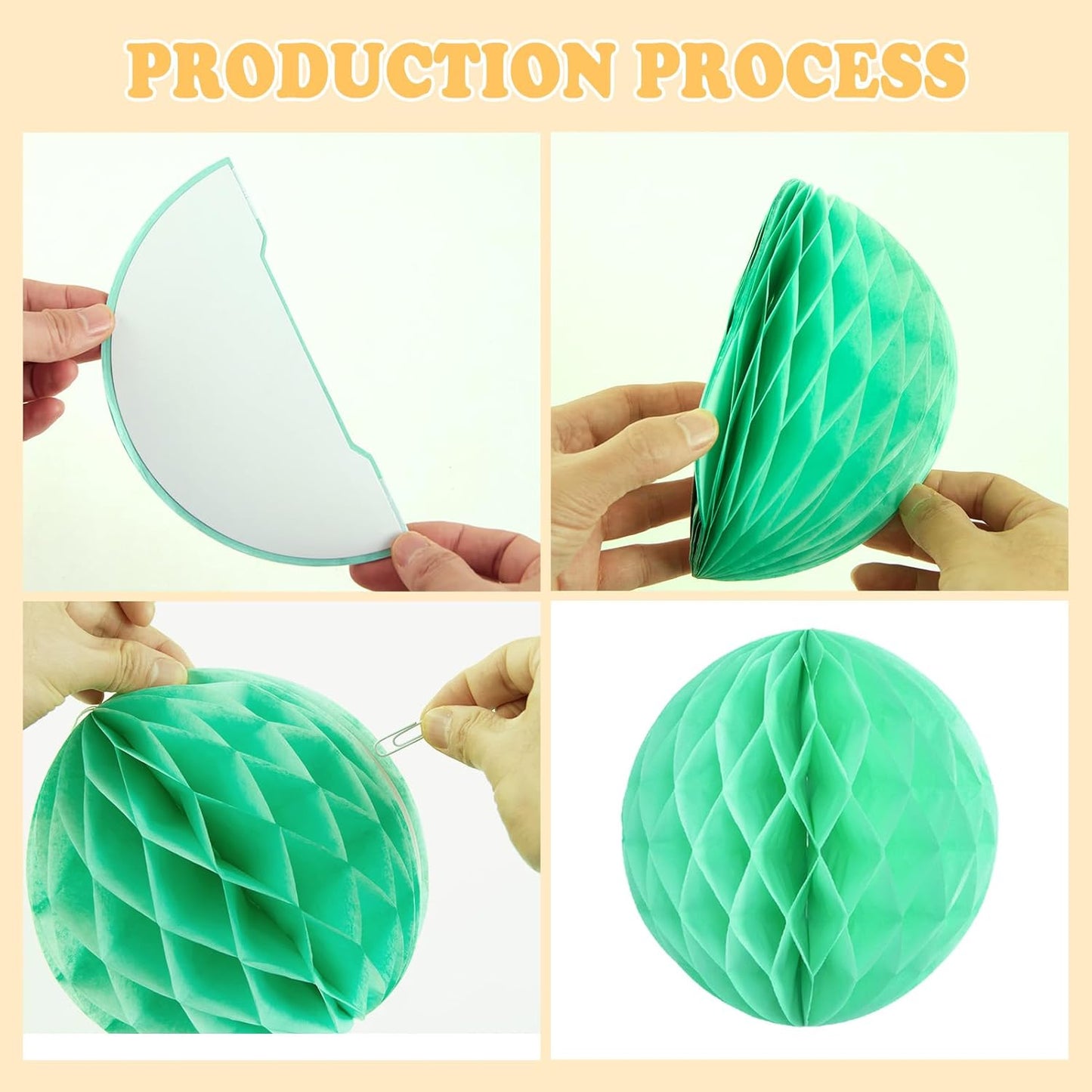 Hanging Honeycomb Decorations, Pastel Party Decorations, Rainbow Honeycomb Balls Decorations for Macaron Birthday Baby Shower Spring Decor, Set of 16 ﻿