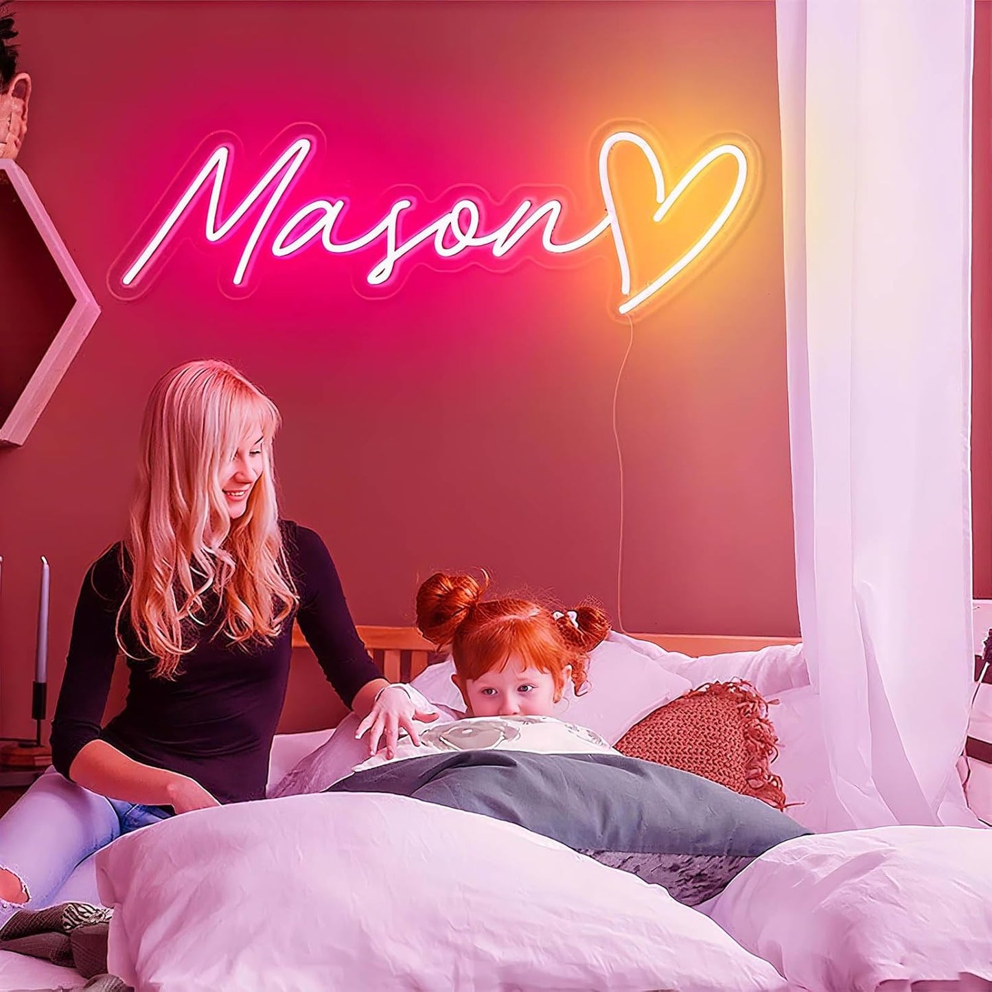 Custom Neon Signs for Wall Decor, Personalized Your Own Neon Name Sign Customizable for Bedroom Wedding Birthday Party Decorations Custom Neon Sign