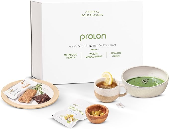 Prolon 5 Day Fasting Kit | Fasting Program for Women & Men | Developed to Not Break Your Fast | Low Calorie Pre Made Meals & Snacks | Plant Based Ingredients for Diet Support | Original: Bold Flavors