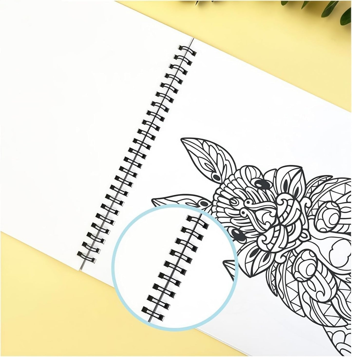 Adult Coloring Book for Women,Spiral Bound Coloring Books for Adults Relaxation and Teens Stress Relief,Thick Paper(No Bleed)-One Sided Design for Women to Relax