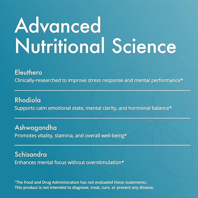 Natura Health Products Vital Adapt Supplement - Daily Nourishing Adaptogenic Tonic for Endocrine Function Support - Featuring Rhodiola, Ashwagandha, Cordyceps, Reishi (4 Fluid oz)