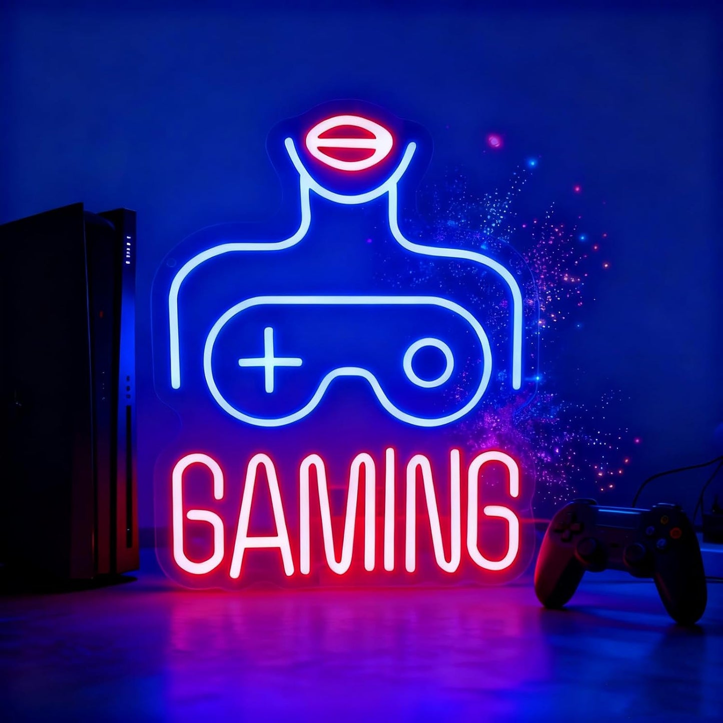Gaming LED Lights for Wall Decor,Video Game Room Neon Sign Gift for Teens Boys Men Gamer,Lady Body Light Up Sign for Man Cave Home Bar Bedroom Pub Club Birthday Party USB Powered（14.2"*10.2"）