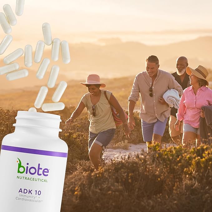 Biote Nutraceuticals - ADK 10 - Immunity + Cardiovascular (90 Capsules)