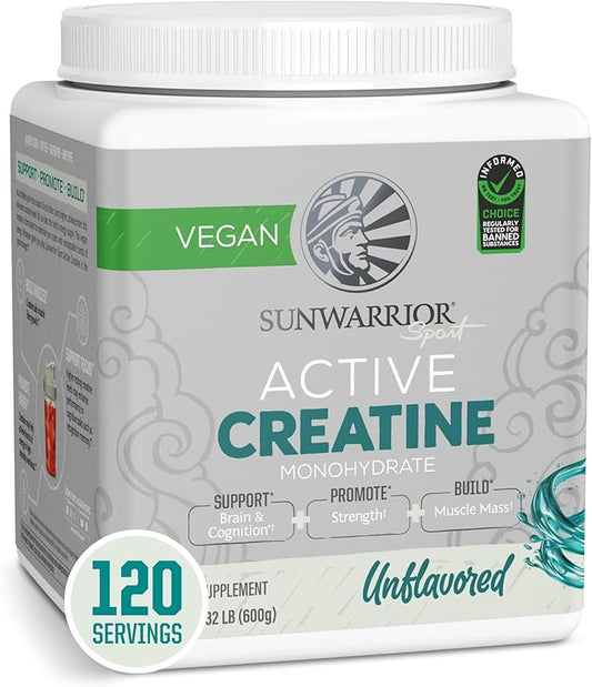 Creatine Monohydrate Powder Micronized PreWorkout Recovery Supplement | Support Muscle Building Strength Training Cognition | Vegan & Keto Friendly Bulk Size (120 Servings) Unflavored