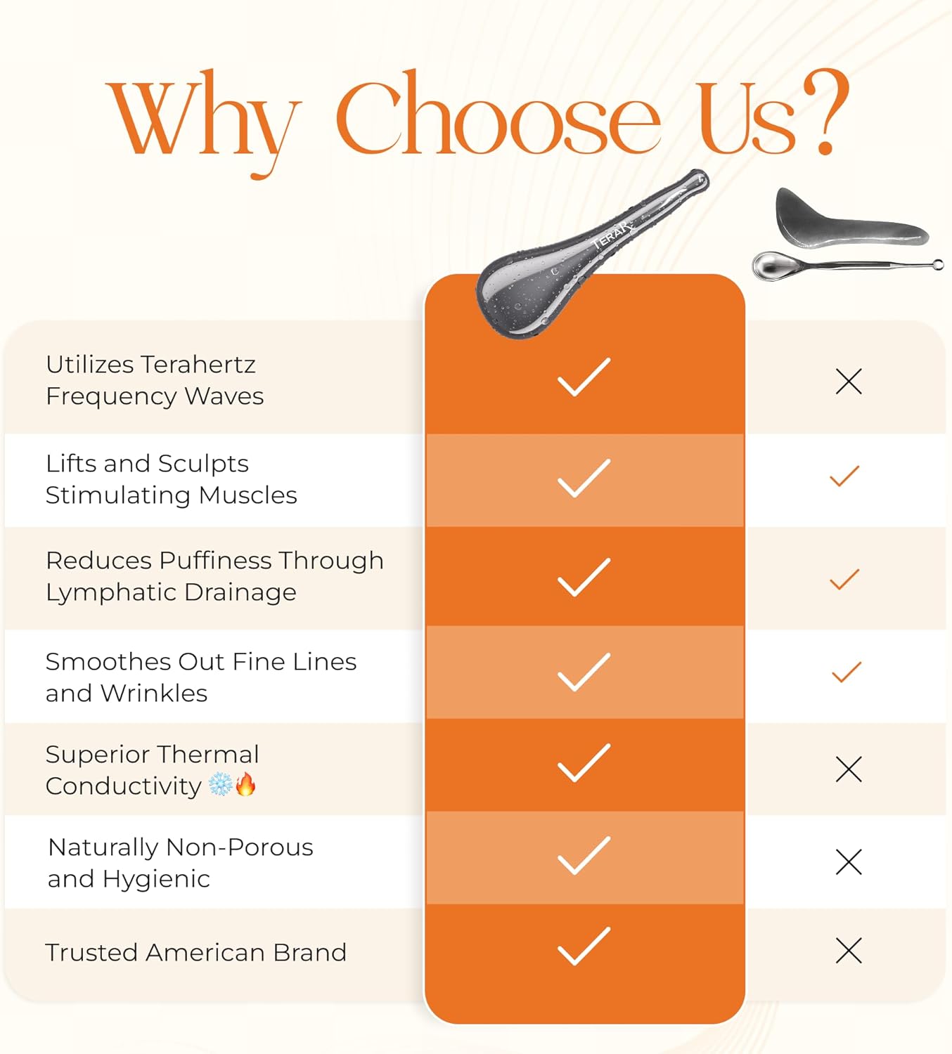 TeraRX® Terahertz Stone Meridian Dial Bar Tool – Authentic Terahertz Gua Sha Facial Tool with Acupressure Tip for Face, Neck, Back & Body – Energy Stone Scraping Tools for Circulation & Relaxation